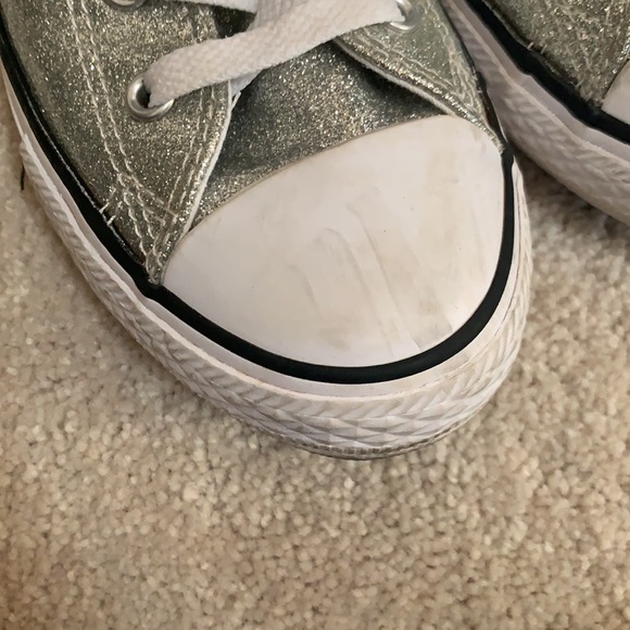 Converse girls silver size 3 - Picture 3 of 11
